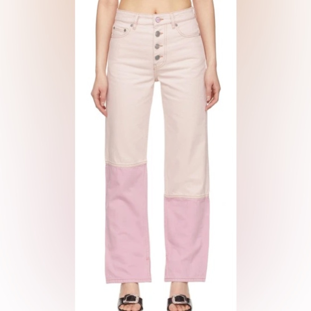 Ganni pink lovy jeans size 27